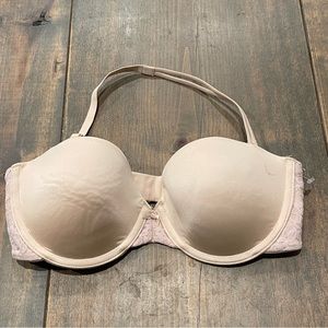 DKNY Women’s Underwired Padded Beige One Strap Bra 454195 Size: 32C
